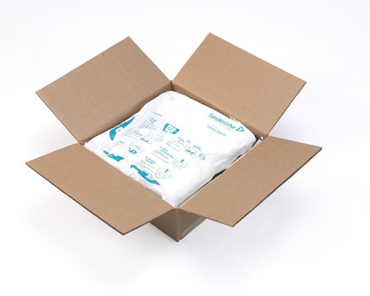 contained foam packaging material